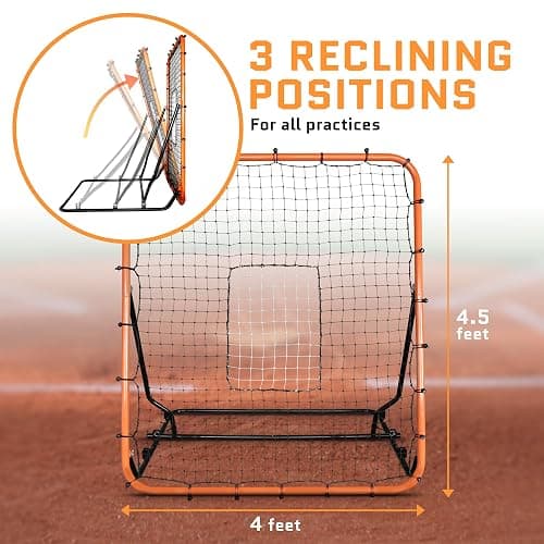 ACELETIQS Volleyball Rebounder Net, Soccer Rebounder, Lacrosse Rebounder, Baseball Rebounder Net | Improve Pitching and Fielding Training, Spiking, Passing and Shooting Skills thumbnail 7