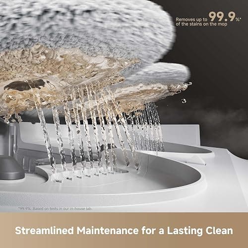Mova V50 Ultra Complete Robot Vacuum and Mop Self-Cleaning, 24,000 Pa Suction, Liftable Navigation with Obstacle Overcoming and Warm Water Mopping with DuoSolution System Designed for Pets thumbnail 8