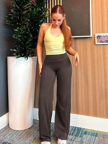 YEOREO Workout Leggings Womens No Front Seam Straight Leggings 29"/ 31.5"/ 33"/ 35" High Waist Buttery Eddiy Gym Yoga Pants thumbnail 6