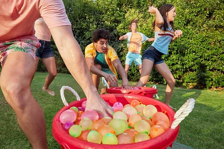 Bunch O Balloons Tropical Party (6 Pack) by ZURU, 200+ Rapid-Filling Self-Sealing Tropical Colored Water Balloons for Outdoor Family, Friends, Children Summer Fun (6 Pack) - Tropical thumbnail 7