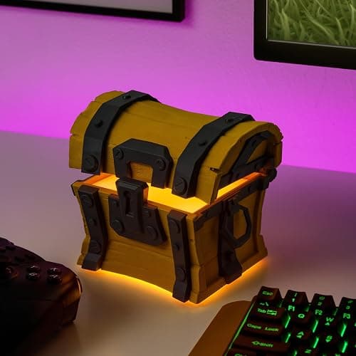 Paladone Fortnite Chest Light with Sound - Officially Licensed | Loot Chest Light Design • Plays In Game Sounds • Battery Powered Portable • Gaming Decor • Fortnite Gift thumbnail 3
