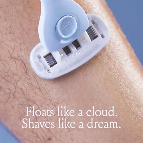 Billie Razors for Women Shave Kit – Women’s Razor + 4 x 5-Blade Razor Refills + Magnetic Holder – Cool Blue thumbnail 7