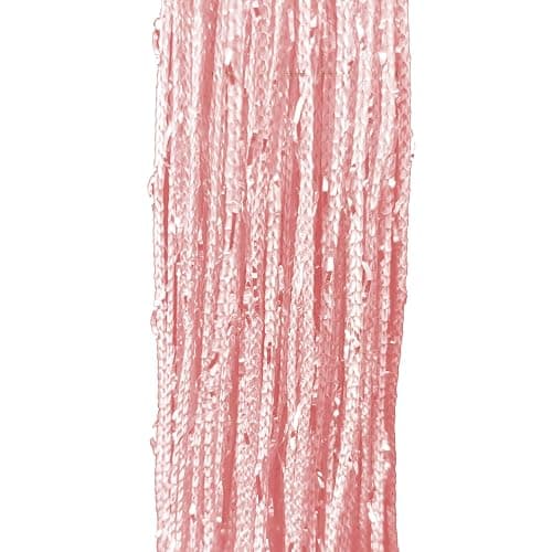 Atsweetlife Door String Curtain Doorway Beads Curtains,Hanging Room Divider Beaded Decor Hippie Glitter Fringe Panel Closet Window Doors Sequin Sheer Boho Doors Tassel (Pink) thumbnail 8