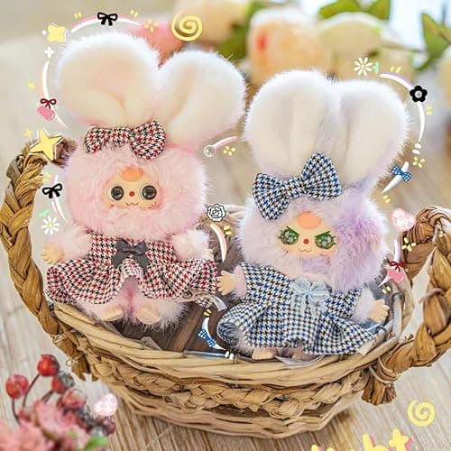 Baby Three Oli's Wardrobe Series Plush Blind Box Cute Figures Vinyl Doll Bag Pendant Collectible Toys Bag Charm Surprise Box for Birthday Gift Holiday Present Home Decoration, Random 1 Pc of 21 Styles - Image 1