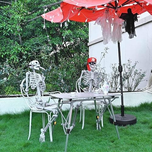 ZeHuoGe Halloween Prop 5.4 Ft. Posable Full Body Skeleton Life Size ABS Plastic Imitate The Ratio of Human Bones 1: 1 Haunted Houses Indoor Outdoor Props (5 Ft Full Body Skeleton) thumbnail 2