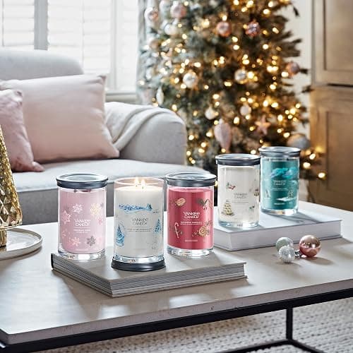Yankee Candle Signature Scented Candle | Snowflake Kisses Large Tumbler Candle with Double Wicks | Soy Wax Blend Long Burning Candle | Perfect Gifts for Women thumbnail 6