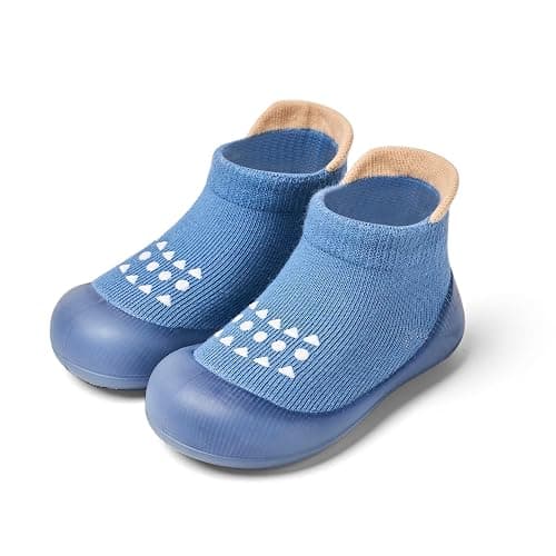 Bearbay Baby Sock Shoes Baby Walking Shoes Infant Non-Slip Breathable Slippers with Soft Rubber Sole Baby Boys Girls Sneakers - Image 1