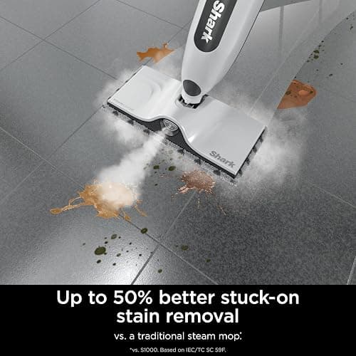 Shark SteamSpot Steam Mop with Steam Blaster Technology, 3 Steam Modes, 2 Washable Pads, XL Removable Water Tank, Lightweight, Steam Cleaner for sealed Hard Floors, Hardwood, Tile, Laminate, S2001 thumbnail 4