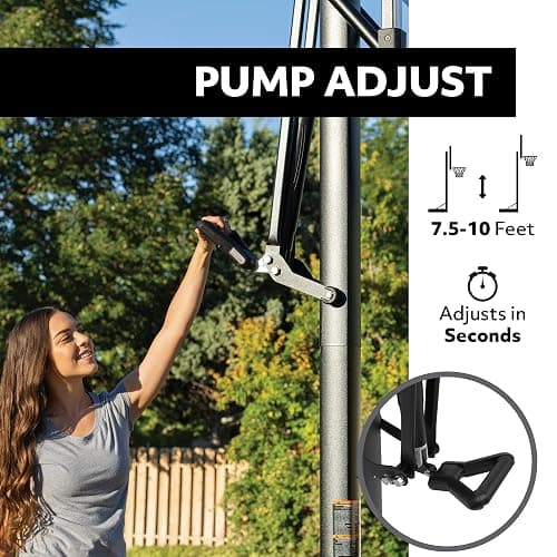 Lifetime 90602 In-Ground 54" Tempered Glass Pump Adjust Basketball System thumbnail 4