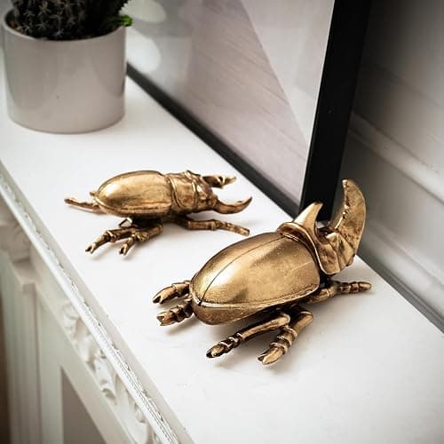 Xinleitan Gold Insect Wall Decor - Unique Bug and Beetle Design Gold Resin, Perfect for Victorian and Modern Home Decor thumbnail 7