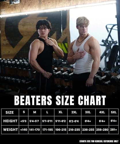 Large Ekkovision Beaters, Men's Tank Tops, Cotton Spandex Blend Tanks for Men, Comfortable, Durable Ribbed Fabric thumbnail 6