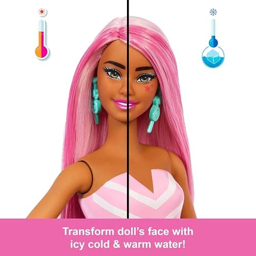 Barbie Pop Reveal Series Fashion Doll & Accessories Set, Treat Series, Sweet Swirl Theme with Pet, 8 Surprises Include Color Change thumbnail 4