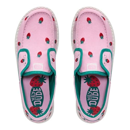 HEYDUDE Women's Wendy Cru Embroidered Slip On Loafer | Canvas Upper | Elastic Laces, Easy On System, Removable Foam Insole, Cushioned Ankle Collar, Lightweight Flexible Outsole, Travel Ready thumbnail 5