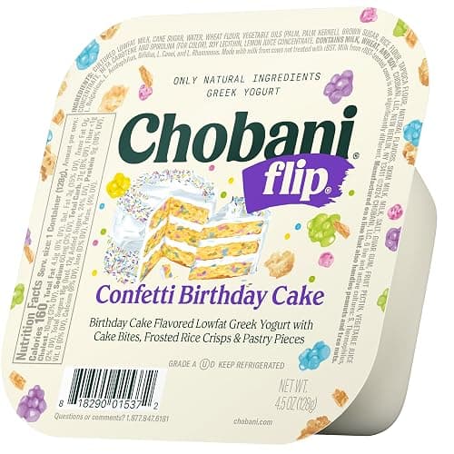 Chobani® Flip® Lowfat Greek Yogurt Confetti Birthday Cake 4.5oz - Image 1