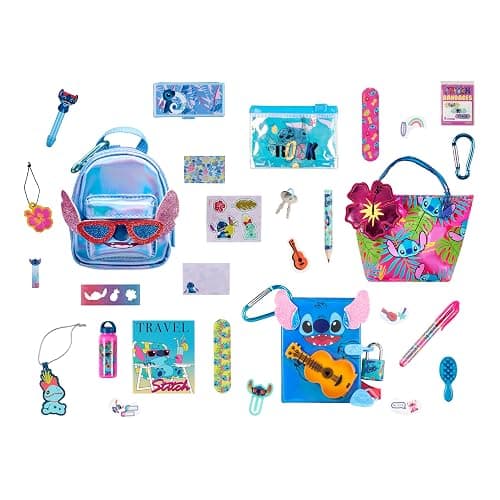 REAL LITTLES Disney Lilo & Stitch Fan Favorites 3 Pack, Includes Themed Micro Backpack, Handbag and Journal, with 15 Micro Surprises Inside thumbnail 3