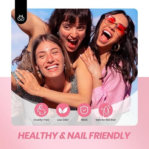 Beetles Jelly Gel Nail Polish Set - Ballet Dress Gel Polish, 6 Colors Milky Pink Nude Pink Sheer Gel Nail Kit Transparent Effect Soak Off UV DIY Manicure French Nail Art Gifts for Women thumbnail 5
