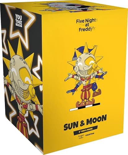 Youtooz Five Nights at Freddy's Sun and Moon 8" Vinyl Figure – FNAF Sun and Moon Daycare Attendant Action Figure– Security Breach Collectible thumbnail 2