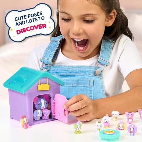 Little Live Pets Dog House Playset, Mama Surprise Families Puppy Party Pack, 15 Mini Collectible Puppies, Fold-Out Dog Playset Toy Gift for Kids 5+ thumbnail 2
