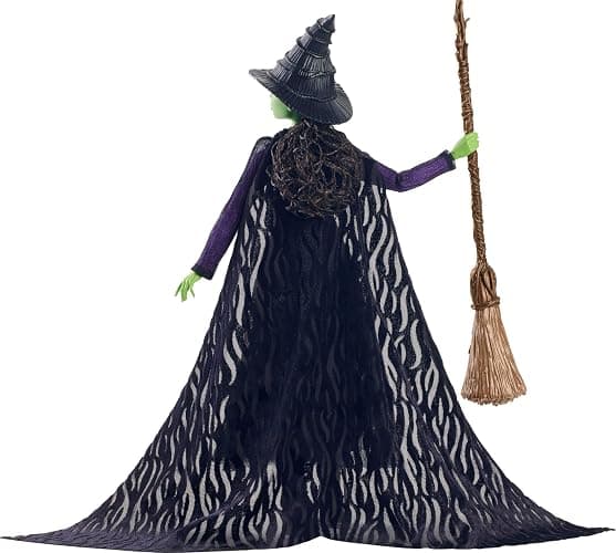 Mattel Universal Wicked Deluxe Elphaba Fashion Doll & Accessories, Movie-Inspired Look with Braided Hair & Posability thumbnail 6