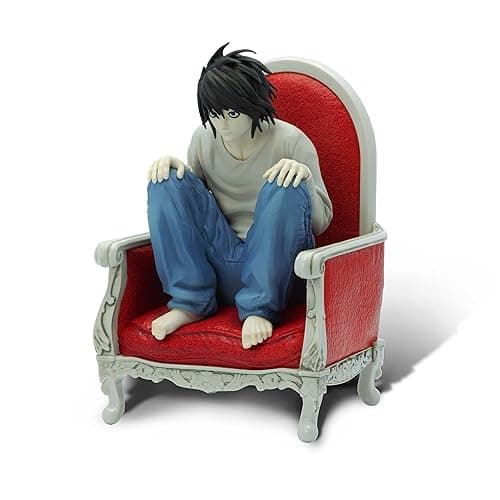 ABYSTYLE Studio Death Note Detective L SFC Collectible PVC Figure 5.5" Tall Statue Anime Manga Figurine Home Room Office Décor Gift thumbnail 4