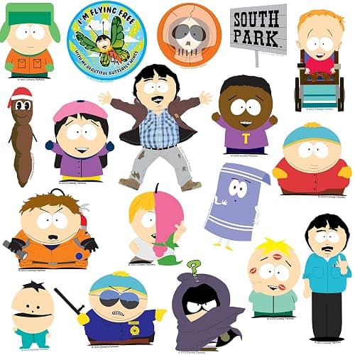 South Park Sticker Pack – Die-Cut Vinyl Large Deluxe Stickers Variety Pack for Laptop, Water Bottle, Scrapbooking, Tablet & Indoor Use – Set of 100 thumbnail 5