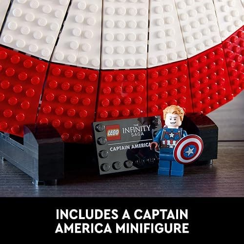 LEGO Marvel Captain America’s Shield Collectible Building Set for Adults, Ages 18+ - Replica of Iconic Shield - Gift Idea for Birthdays - Craft for Fans - 76262 thumbnail 5