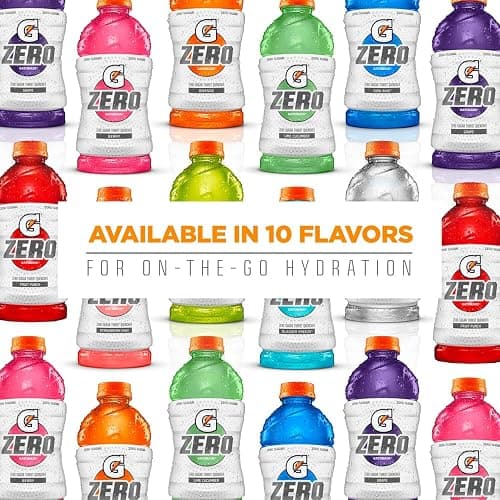 Gatorade G Zero Sports Drink, Glacier Freeze, Glacier Cherry, Berry Variety Pack, 12 Fl Oz (Pack of 18) thumbnail 6