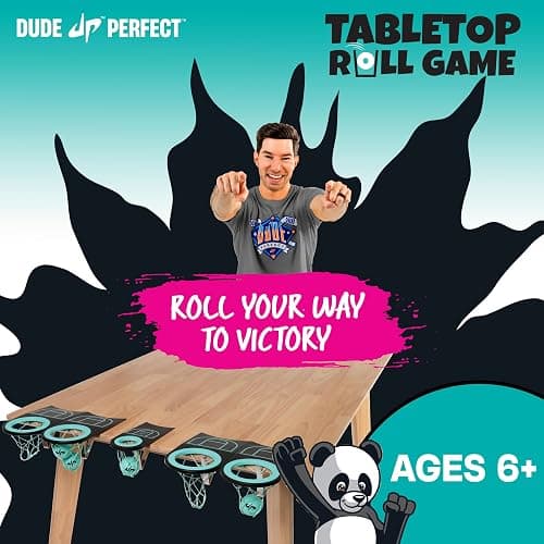 Dude Perfect Sticky Tic Tac Toe & Tabletop Roll Set | Indoor & Outdoor Games, Perfect Fun for Family Game Night & Parties, Birthday for Children, Kids & Adults | Ages 4+ & 6+ thumbnail 6