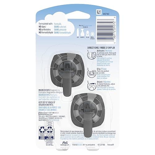 Febreze Car Vent Clip Air Freshener, Odor Eliminator for Up to 30 Days Freshness, 2 Clips (New Car) thumbnail 2