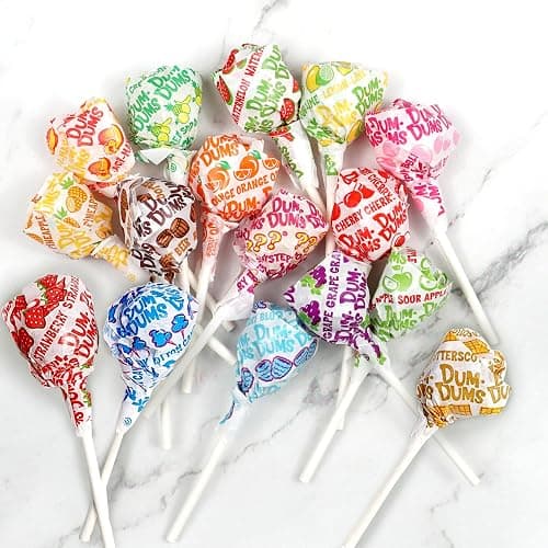 DUM DUMS Original Mix Lollipops, 1 lb Bag (60 Pieces Approx.), Gluten Free Hard Candy, Assorted Flavors, Individually Wrapped Lollipops, The Hampton Popcorn & Candy Company thumbnail 3