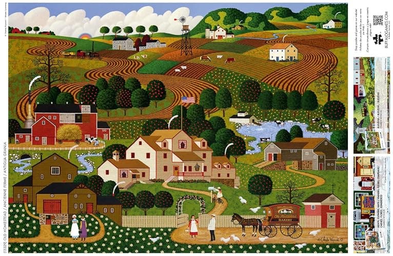 Buffalo Games - Charles Wysocki - Old Homestead - 1000 Piece Puzzle - Challenging Puzzle Perfect for Game Nights - Finished Size is 26.75 x 19.75 thumbnail 5