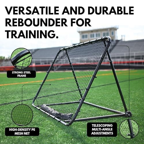 SHARK ATHLETICS Rebounder Large: 6ft x 3.5ft - Bounce Back - Return with Rebounder - Training for Backyard (Portable & Easy Setup) thumbnail 6