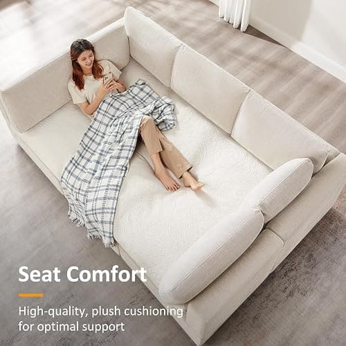 VANOMi Modular Sectional Sofa, Convertible Sofa Couch Modular Sofa with Ottoman, Sectional Sofas for Living Room Small Apartments thumbnail 7
