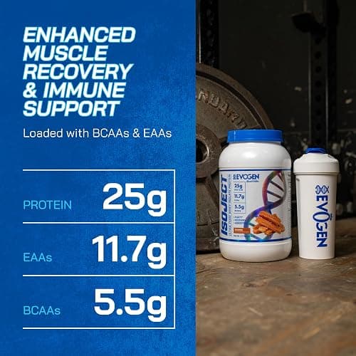 Evogen Isoject - Whey Protein Isolate | Ultra-Pure Whey Protein Powder with Ignitor Enzymes, BCAAs, and EAAs | Enhanced Absorption & Recovery | Churro | 25 Servings thumbnail 5