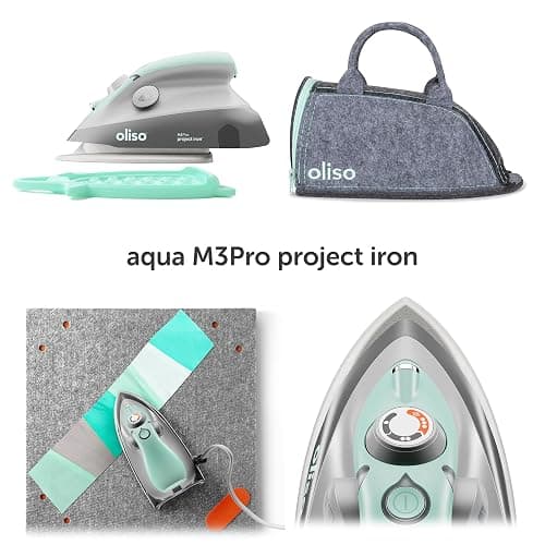 oliso Carry Bag M3Pro and M2Pro mini irons - Fits most mini travel size irons, ideal for travel or storage - Aqua thumbnail 7