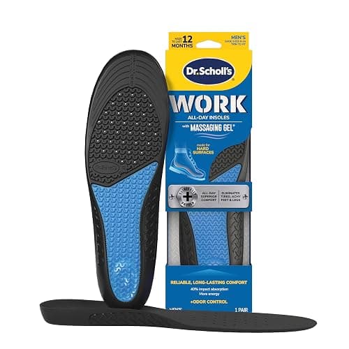 Dr. Scholl's Work All-Day Superior Comfort Insoles (with) Massaging Gel, Men, 1 Pair, Trim to Fit - Image 1