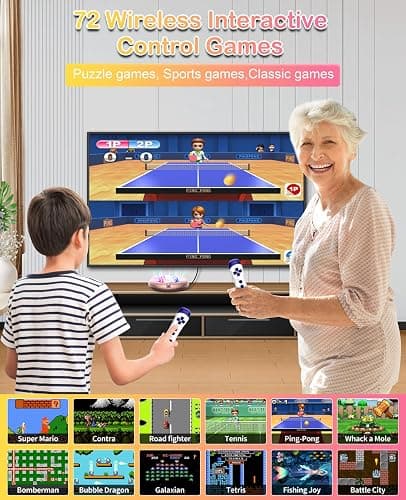 HAPHOM TIK-Tok Dance Mat Game for TV, Christmas Colors Wireless Plug and Play Wrinkle-Free & Non-Slip Electronic Dance Mats, Exercise Dance Pad with Camera for Kids and Adults, Boys & Girls Gifts Toy thumbnail 3