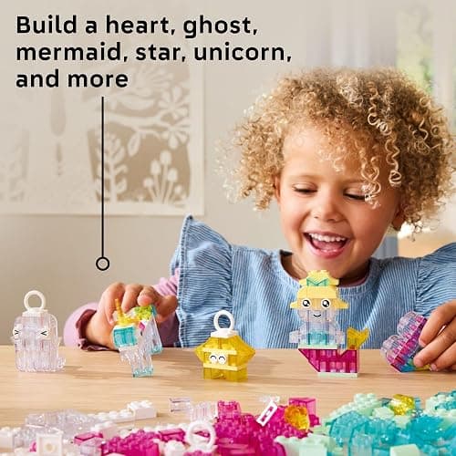 LEGO Classic Magical Transparent Box - Preschool Learning Toy for Boys and Girls, Ages 5+ - Birthday Gift for Kids - Beginner Construction Set - Colorful Building Bricks Toy - 11040 thumbnail 2