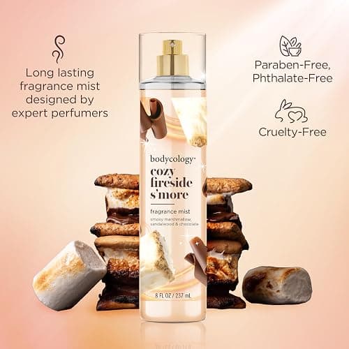 Bodycology Long-Lasting Fragrance Body Mist, Cozy Fireside S'more, 8 fl oz thumbnail 3