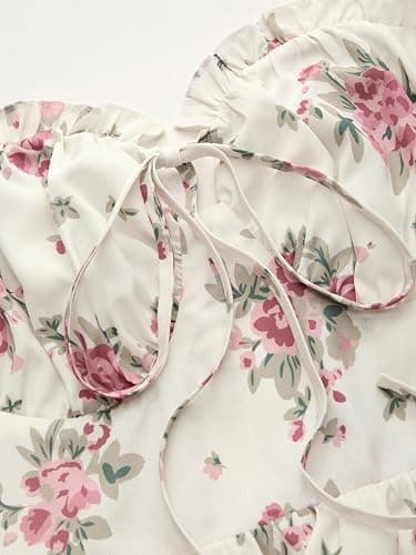 CIDER Womens Summer Dresses Floral Spaghetti Strap Cute Vacation Sundress Dress Boho Casual Outfits thumbnail 2