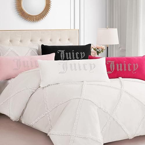 Juicy Couture gothic black throw pillow  thumbnail 2