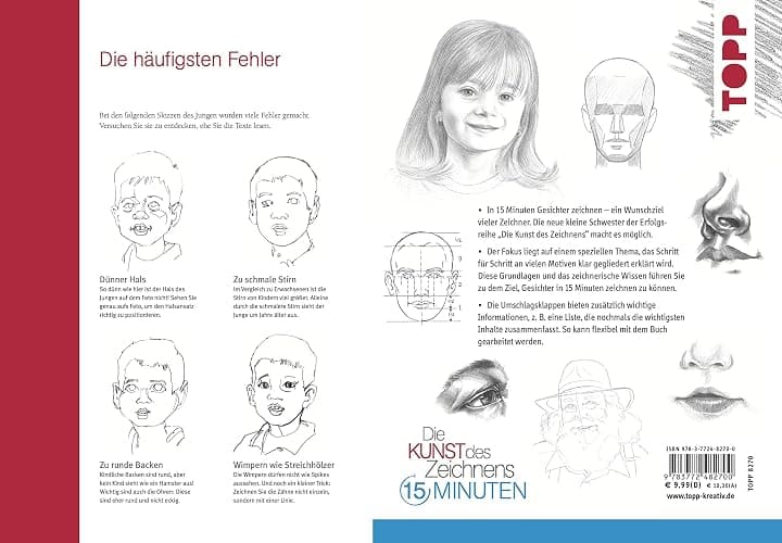 Die Kunst des Zeichnens 15 Minuten - Gesichter.: Mit gezieltem Training in 15 Minuten zum Zeichenprofi thumbnail 3