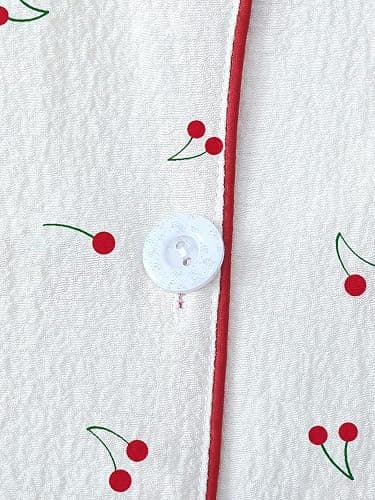Remidoo Women's Floral Pj Set Short Sleeve 2 Piece Button Up Pajamas Sleepwear thumbnail 4