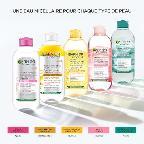 Garnier SkinActive Micellar-Reinigungswasser für empfindliche Haut – Milde Gesichtsreinigung – Sanfter Make-Up Entferner - 400ml thumbnail 4
