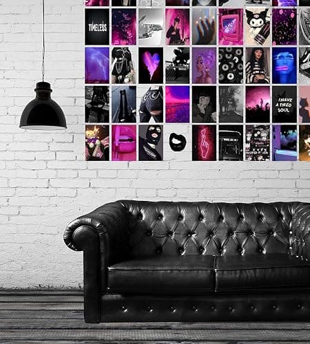 ASENART 50PCS Grunge Aesthetic Picture for Wall Collage, 50 Set 4x6 Inches, Emotional Collage Print Kit, Edgy Room Decor Girl, Art Room, Dorm Photo Display, Bedroom Posters Teen Girls thumbnail 4