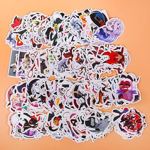 Pounchi Boss Cartoon Stickers (200 Pcs) Cool Cartoon PVC Sticker, Gifts for Laptop Water Bottle Skateboard Party Supplies Decorations Teens Kids thumbnail 7