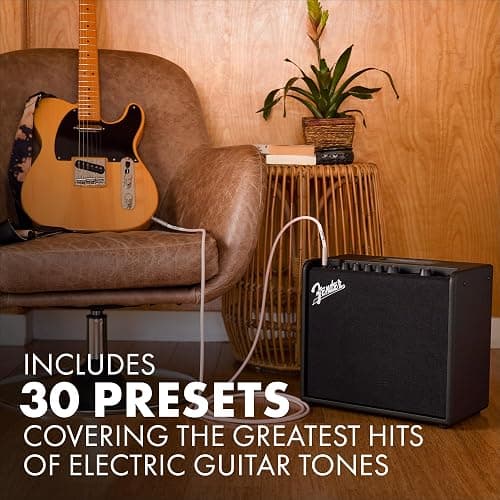 Fender Mustang LT25 Guitar Amp, 25-Watt Combo Amp, with 2-Year Warranty, 30 Preset Effects with USB Audio Interface for Recording thumbnail 5