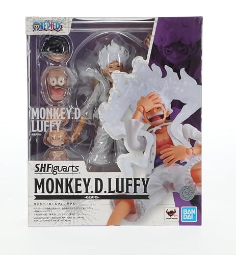 TAMASHII NATIONS - One Piece - Monkey D. Luffy -GEAR5- S.H.Figuarts Action Figure | One Piece 6 Inch Action Figure S.H. Figuarts - Monkey D Luffy Gear5 Reissue thumbnail 11