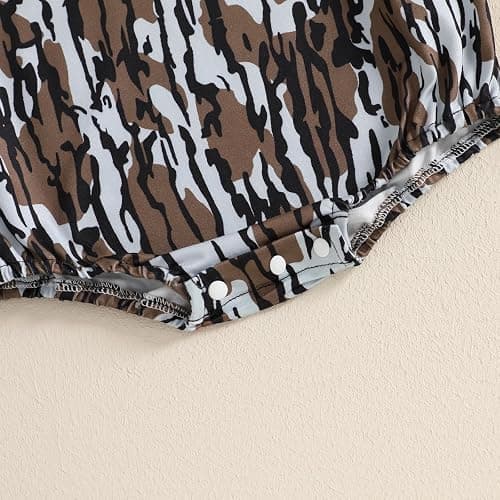 Pudcoco Duck Hunting Baby Clothes Infant Baby Boys Girls Camoflage Embroidered Mallard Duck Sweatshirt Romper thumbnail 7