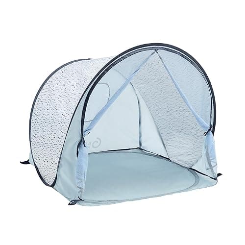 Babymoov Anti-UV Blue Waves Tent UPF 50+ Sun Protection with Pop Up System for Easy Use & Transport (Summer 2024 Edition) - Blue Waves